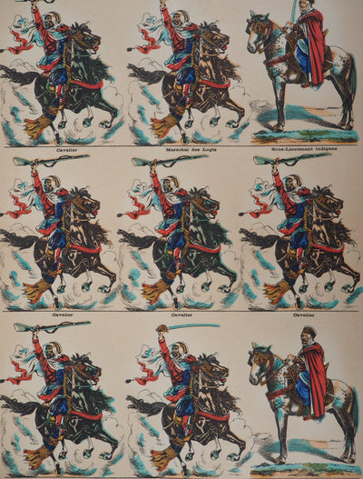  IMAGERIE D'EPINAL : Les costumes, c. 1920 - Gravure sur bois (détail)