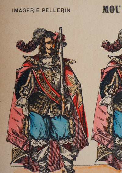  IMAGERIE D'EPINAL : Les costumes, c. 1920 - Gravure sur bois (détail)
