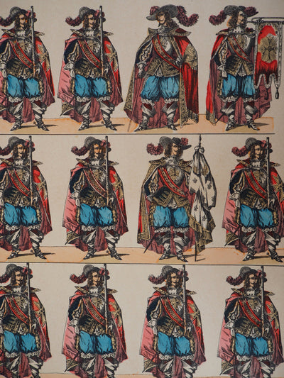  IMAGERIE D'EPINAL : Les costumes, c. 1920 - Gravure sur bois (détail)