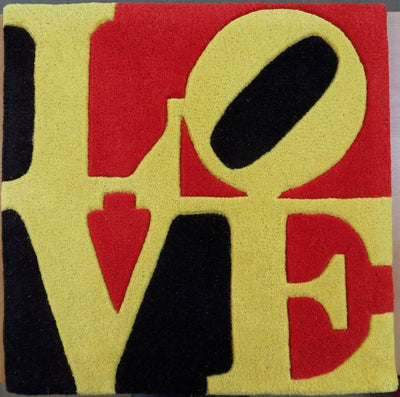Robert INDIANA : Heliotherapie Liebe LOVE, oeuvre originale (vue générale) - Crédit photo : Galerie Art.Paris