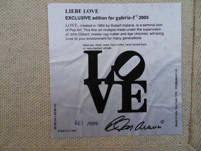 Robert INDIANA : Heliotherapie Liebe LOVE, oeuvre originale (photo de détail 5) - Crédit photo : Galerie Art.Paris
