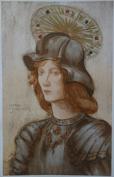 Jeanne JACQUEMIN : Saint-Georges - Lithographie (détail)