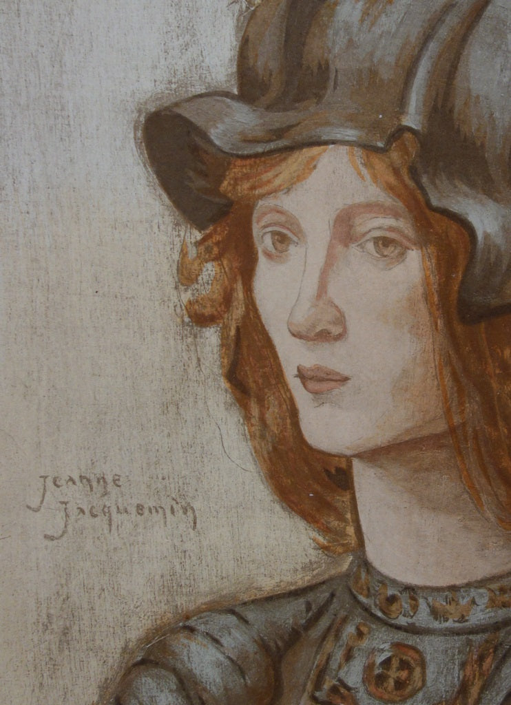 Jeanne JACQUEMIN : Saint-Georges - Lithographie (détail)