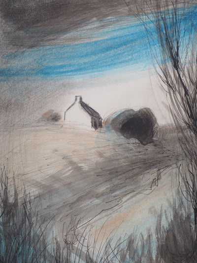 Louis JAMES : Petite maison dans la prairie, 1982 - Dessin