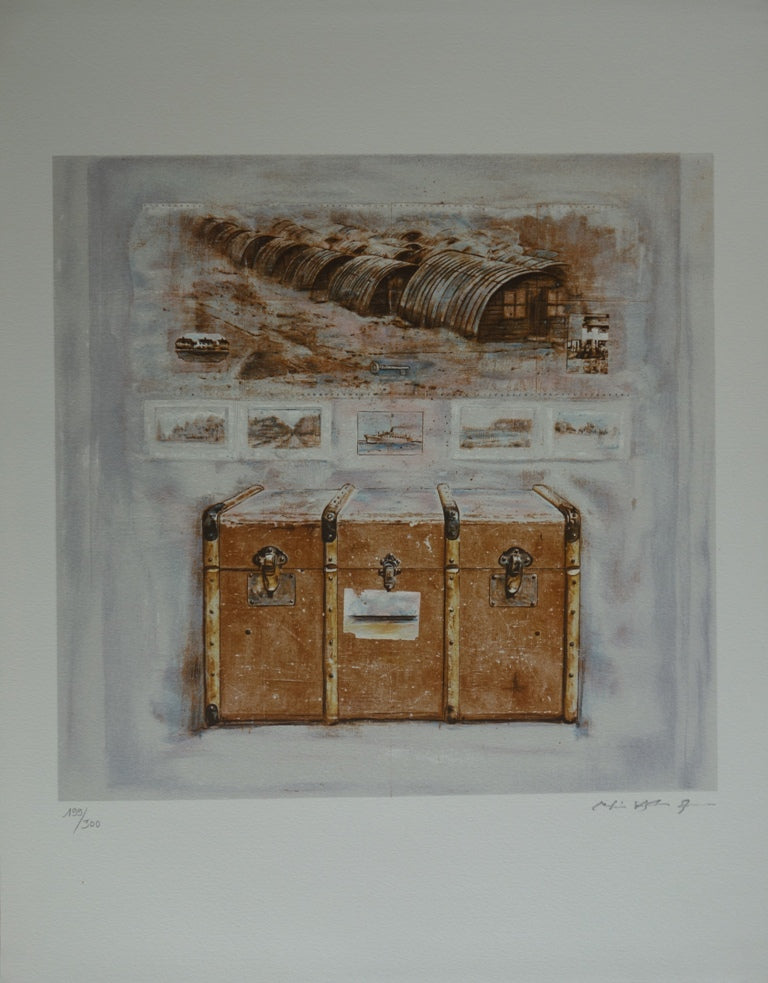 Martin VAUGHN JAMES : Souvenir de voyage - Lithographie