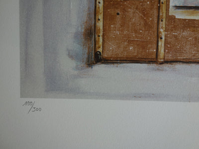 Martin VAUGHN JAMES : Souvenir de voyage - Lithographie (détail)
