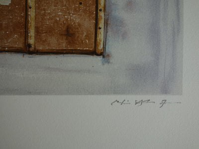 Martin VAUGHN JAMES : Souvenir de voyage - Lithographie (détail)
