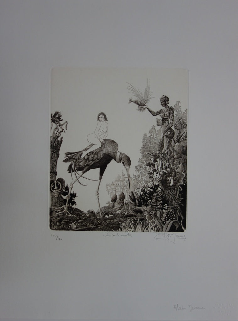 Alain JEANNE : Les Automates - Gravure