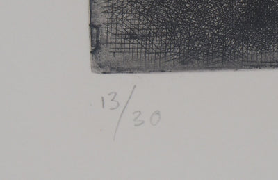 Yves JOBERT : Cosmonaute de passage - Gravure (détail)