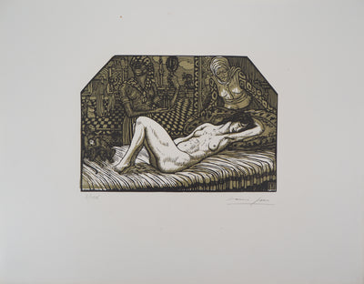 Louis JOU : Danaé, 1921 - Gravure sur bois