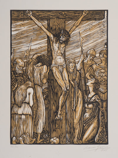 Louis JOU : Stabat Mater, 1924 - Gravure sur bois