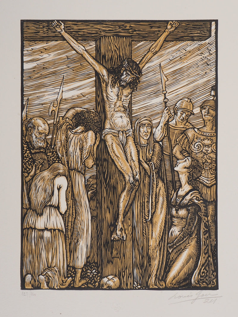 Louis JOU : Stabat Mater, 1924 - Gravure sur bois