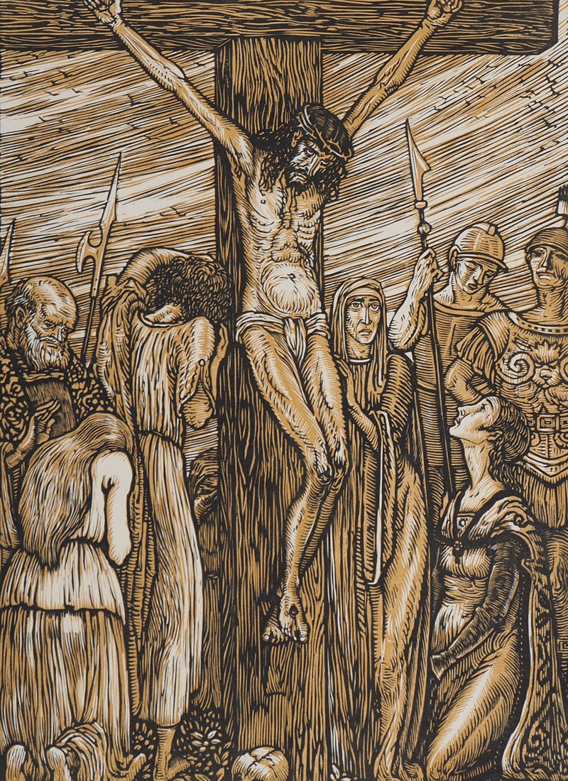 Louis JOU : Stabat Mater, 1924 - Gravure sur bois (détail)