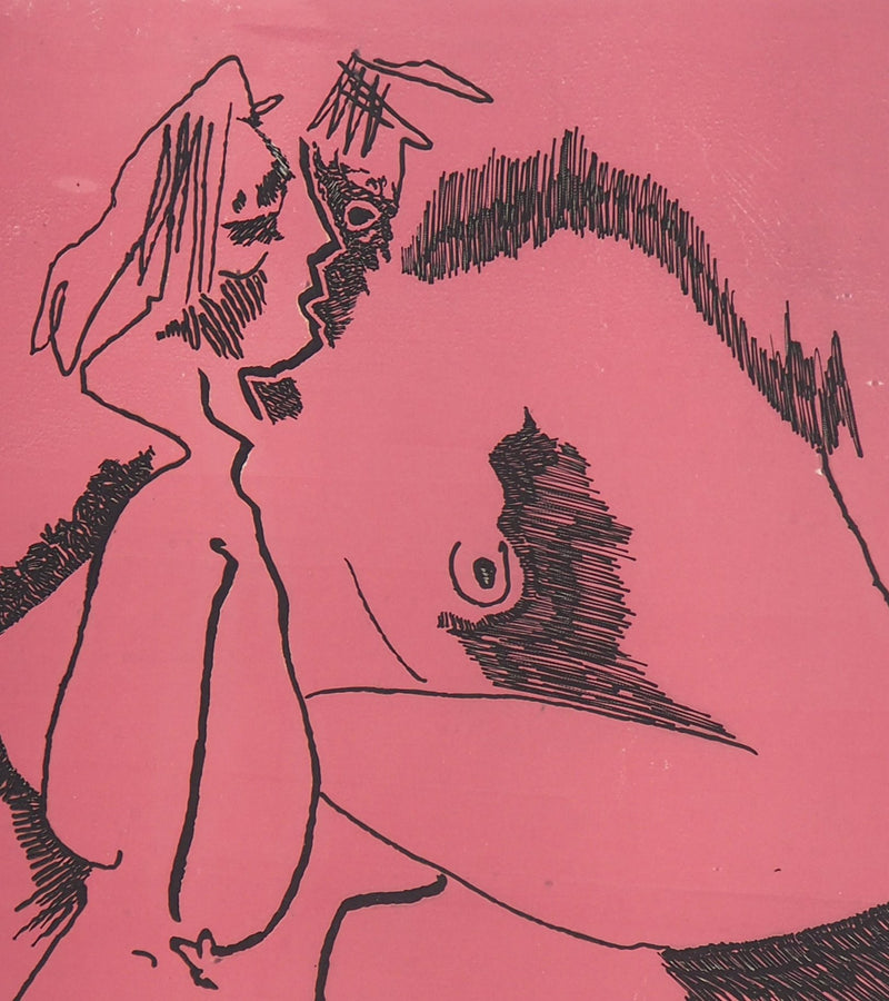 Jean-Pierre JOUFFROY : Souvenir, souvenir (Les amoureux) - Gravure (détail)