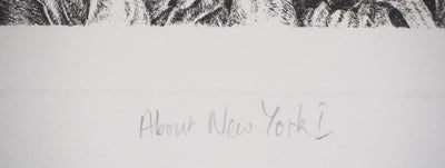 Marc JURT : About New York I - Gravure (détail)