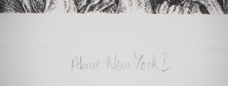 Marc JURT : About New York I - Gravure (détail)