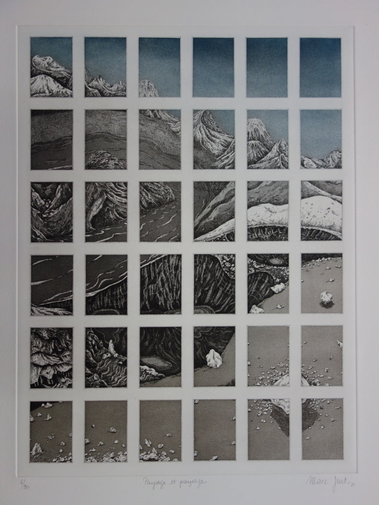Marc JURT : Paysage et paysages - Gravure (détail)