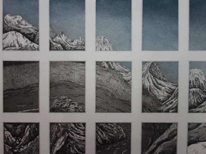 Marc JURT : Paysage et paysages - Gravure (détail)