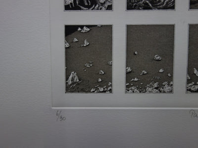 Marc JURT : Paysage et paysages - Gravure (détail)