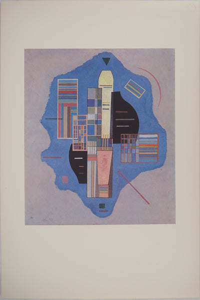Vassily KANDINSKY : Guitare surréaliste, Héliogravure originale (vue générale) - Crédit photo : Galerie Art.Paris