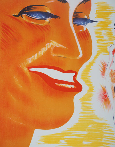 Charles KIFFER : Maurice Chevalier, Amour - Lithographie (détail)