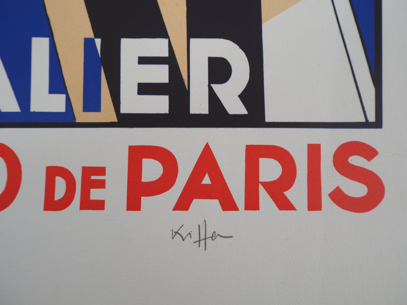Charles KIFFER : Maurice Chevalier au Casino de Paris - Lithographie (détail)