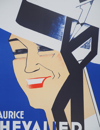 Charles KIFFER : Maurice Chevalier au Casino de Paris - Lithographie (détail)
