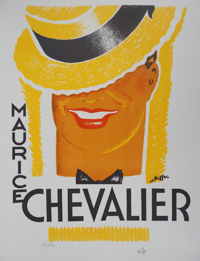 Charles KIFFER : Maurice Chevalier - Lithographie (détail)