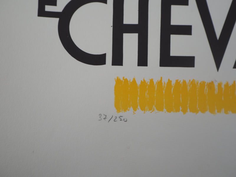 Charles KIFFER : Maurice Chevalier - Lithographie (détail)