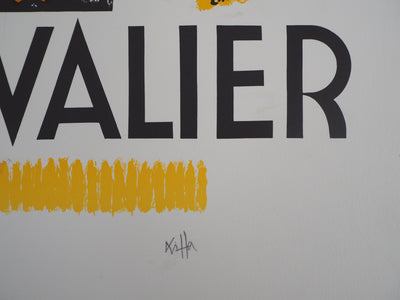 Charles KIFFER : Maurice Chevalier - Lithographie (détail)