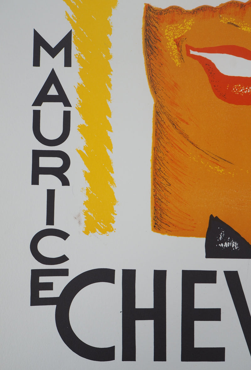 Charles KIFFER : Maurice Chevalier - Lithographie (détail)