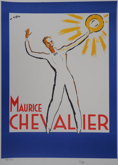 Charles KIFFER : Maurice Chevalier au Soleil - Lithographie