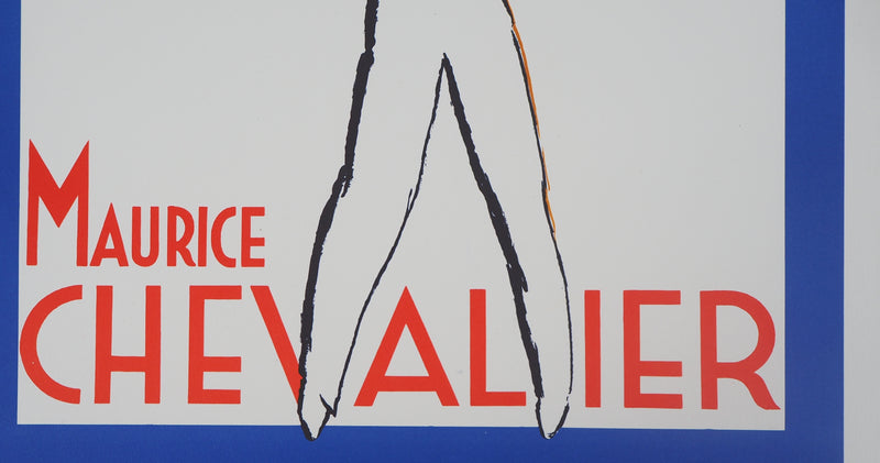 Charles KIFFER : Maurice Chevalier au Soleil - Lithographie (détail)