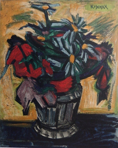 Isis KISCHKA : La bouquet simple, 1958  - Lithographie