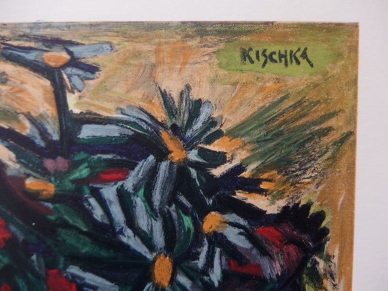 Isis KISCHKA : La bouquet simple, 1958  - Lithographie (détail)