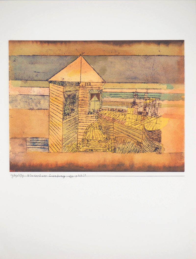 Paul KLEE : Accostage miraculeux ou 112!, Lithographie originale (photo de détail 3) - Crédit photo : Galerie Art.Paris
