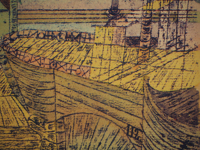 Paul KLEE : Accostage miraculeux ou 112!, Lithographie originale (photo de détail 4) - Crédit photo : Galerie Art.Paris