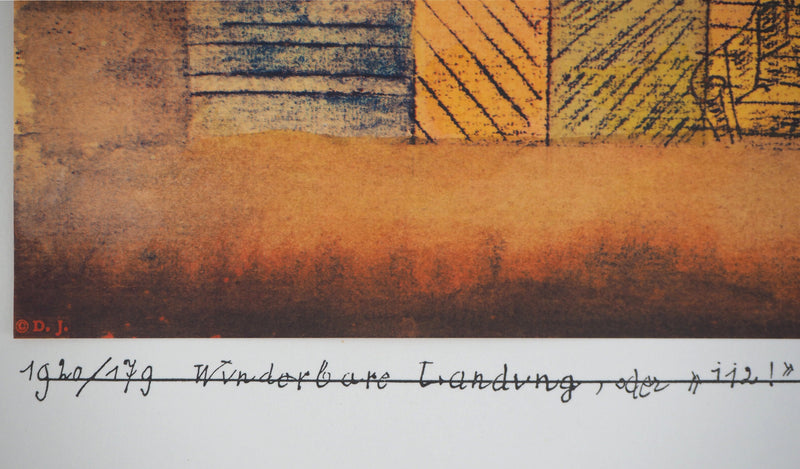 Paul KLEE : Accostage miraculeux ou 112!, Lithographie originale (photo de détail 7) - Crédit photo : Galerie Art.Paris