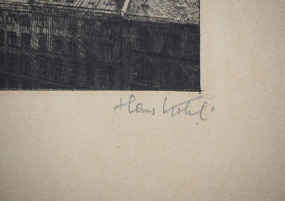 Hans KOHL : Allemagne, Cathédrale St-Martin à Mayence - Gravure (détail)