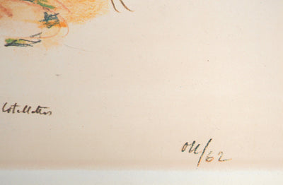 Oskar KOKOSCHKA : Chambre de la conjuration, 1962 - Lithographie (détail)