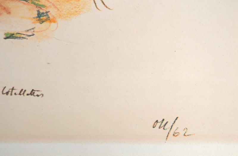 Oskar KOKOSCHKA : Chambre de la conjuration, 1962 - Lithographie (détail)