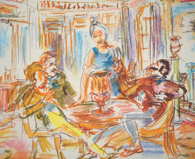 Oskar KOKOSCHKA : Chambre de la conjuration, 1962 - Lithographie (détail)
