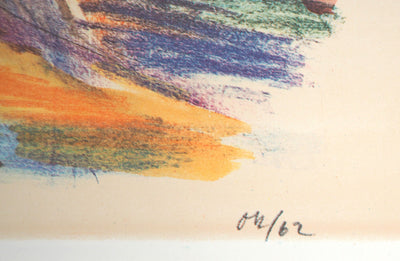 Oskar KOKOSCHKA : Scène d'exécution (la place des supplices), 1962 - Lithographie (détail)