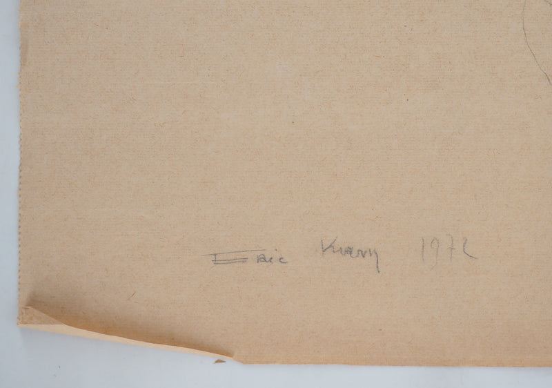Eric KRAM : Etudes de nu, 1972 - Dessin (détail)
