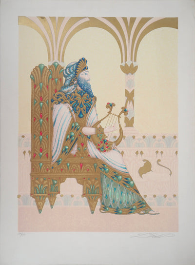 Lucien KRIEF : Le Roi David - Lithographie