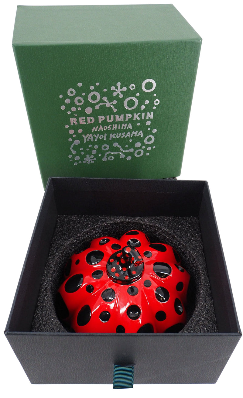 Yayoi KUSAMA : Dots Obsession : Naoshima (Pumpkin Red) - Sculpture
