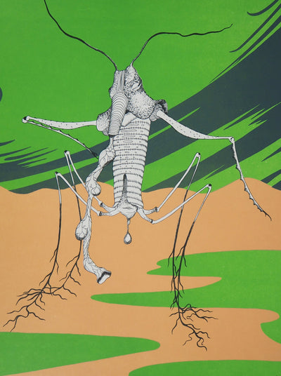 Félix LABISSE : L'Arthus des sables, Lithographie originale (photo de détail 3) - Crédit photo : Galerie Art.Paris