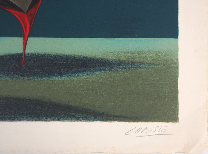 Félix LABISSE : Artifiction - Lithographie (détail)