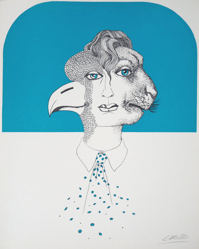 Félix LABISSE : Le Chérubin, Lithographie originale (vue générale) - Crédit photo : Galerie Art.Paris