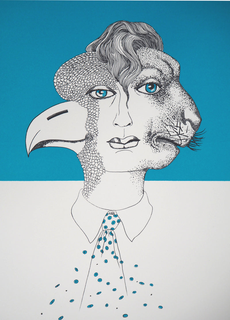 Félix LABISSE : Le Chérubin, Lithographie originale (photo de détail 2) - Crédit photo : Galerie Art.Paris